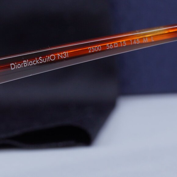 Dior Model DIORBLACKSUITO N3I 2500 Aviator 56mm Eyeglasses – Havana - Picture 8 of 10